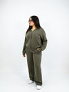 Ensemble Co-ord Lounge Vert Militaire Clair