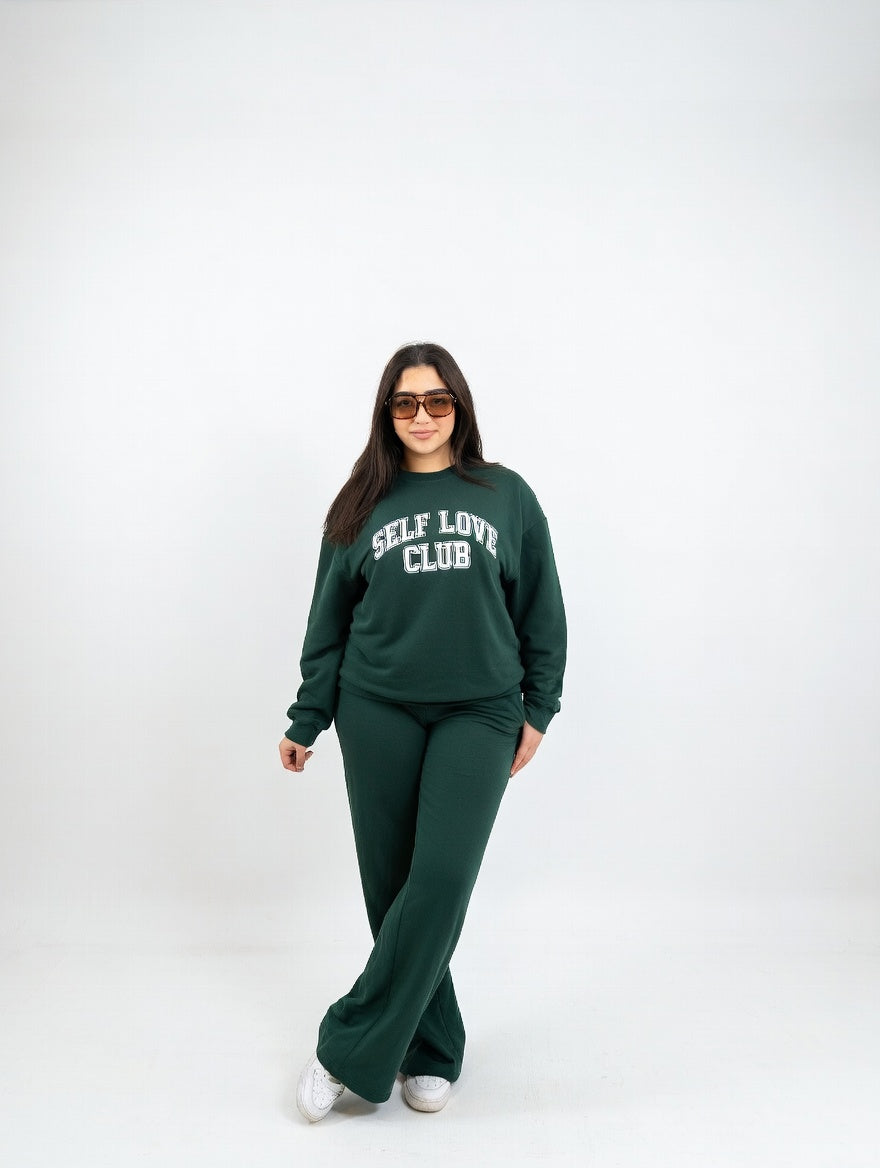 Ensemble "Self Love Club" –Vert bouteille