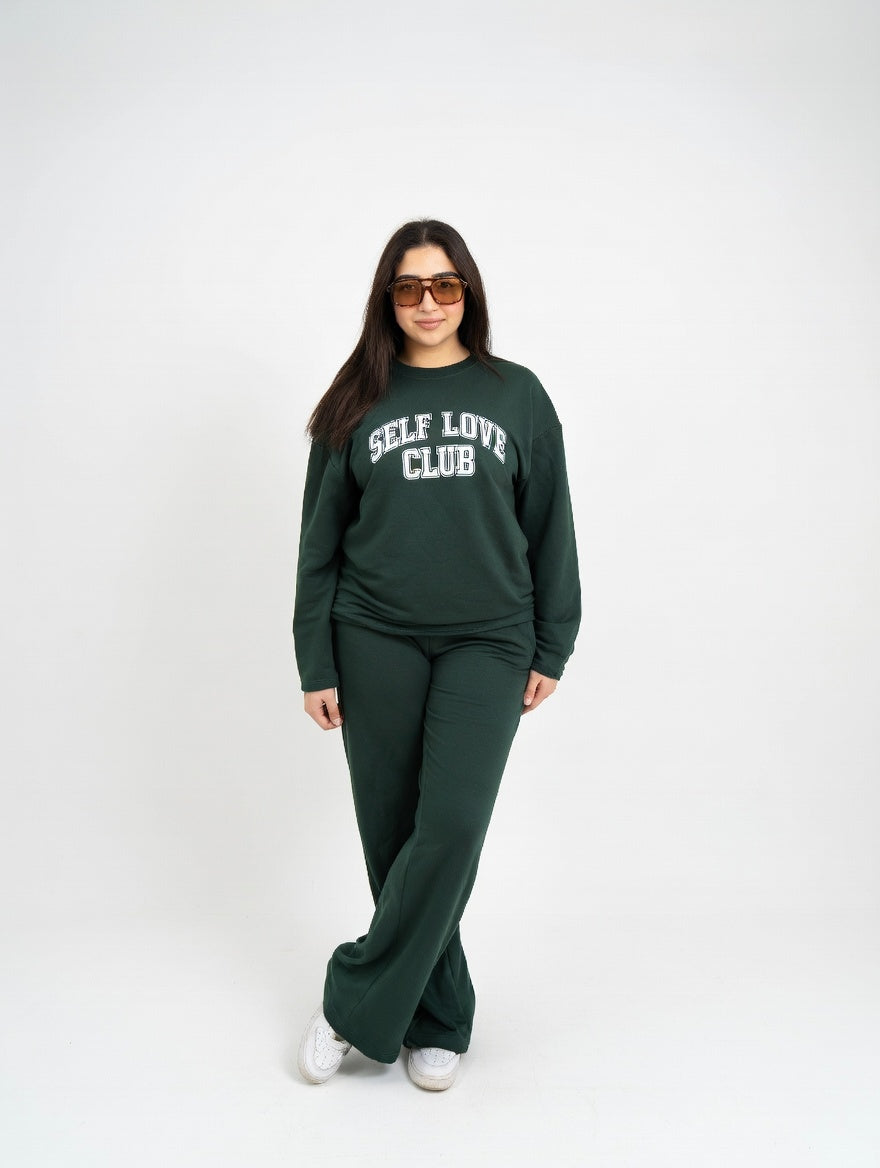 Ensemble "Self Love Club" –Vert bouteille
