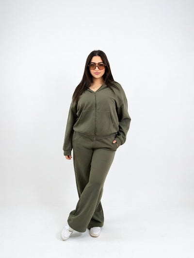 Ensemble Co-ord Lounge Vert Militaire Clair